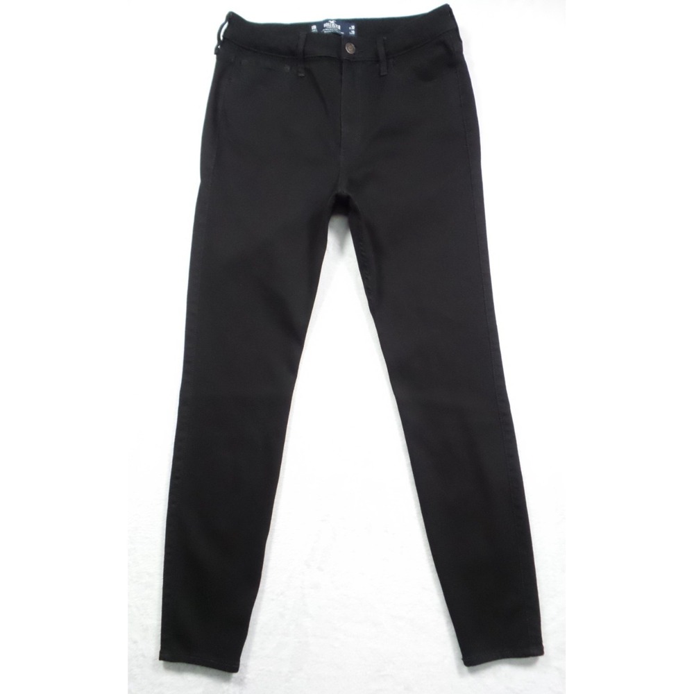 Hollister Jeans Womens Size 11 Black Denim Ultra High-Rise Super Skinny Stretch